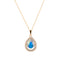 Pakabukas „Debesų Lašas (Aurora Borealis)“ su Swarovski™ kristalais